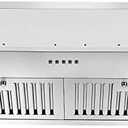 Zomagas Range Hood Insert 30 inch,Stainless Steel Kitchen Vent Hood 600CFM,Built-in Kitchen Stove Hood w/Front Button Controls and Front LED Lights,Baffle Filters,Ducted/ductless Convertible Duct