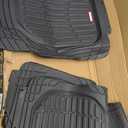 Motor Trend FlexTough Floor Mats for Cars, Black Deep Dish All-Weather Car Mats, Waterproof Trim-to Fit Automotive Floor Mats for Cars Trucks SUV, Universal Floor Liner Car Accessories