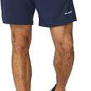 Baleaf Men's 5" Running Athletic Shorts for Workout Gym Tennis Sports Lightweight Quick Dry with Zipper Pocket (Blue, L)