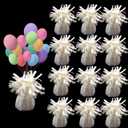 balloon weights are perfect for parties, birthdays, weddings. Each pack includes 12PCS durable weights that easily decorate balloons and elevate any celebration.(White100g)