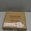 Raycare Flameless Candle with Remote Timer – 4 Flickering Acrylic Battery Operated LED Pillar Candles with Embedded Star String for Christmas, Home Decor, and as a Gift(Glod)