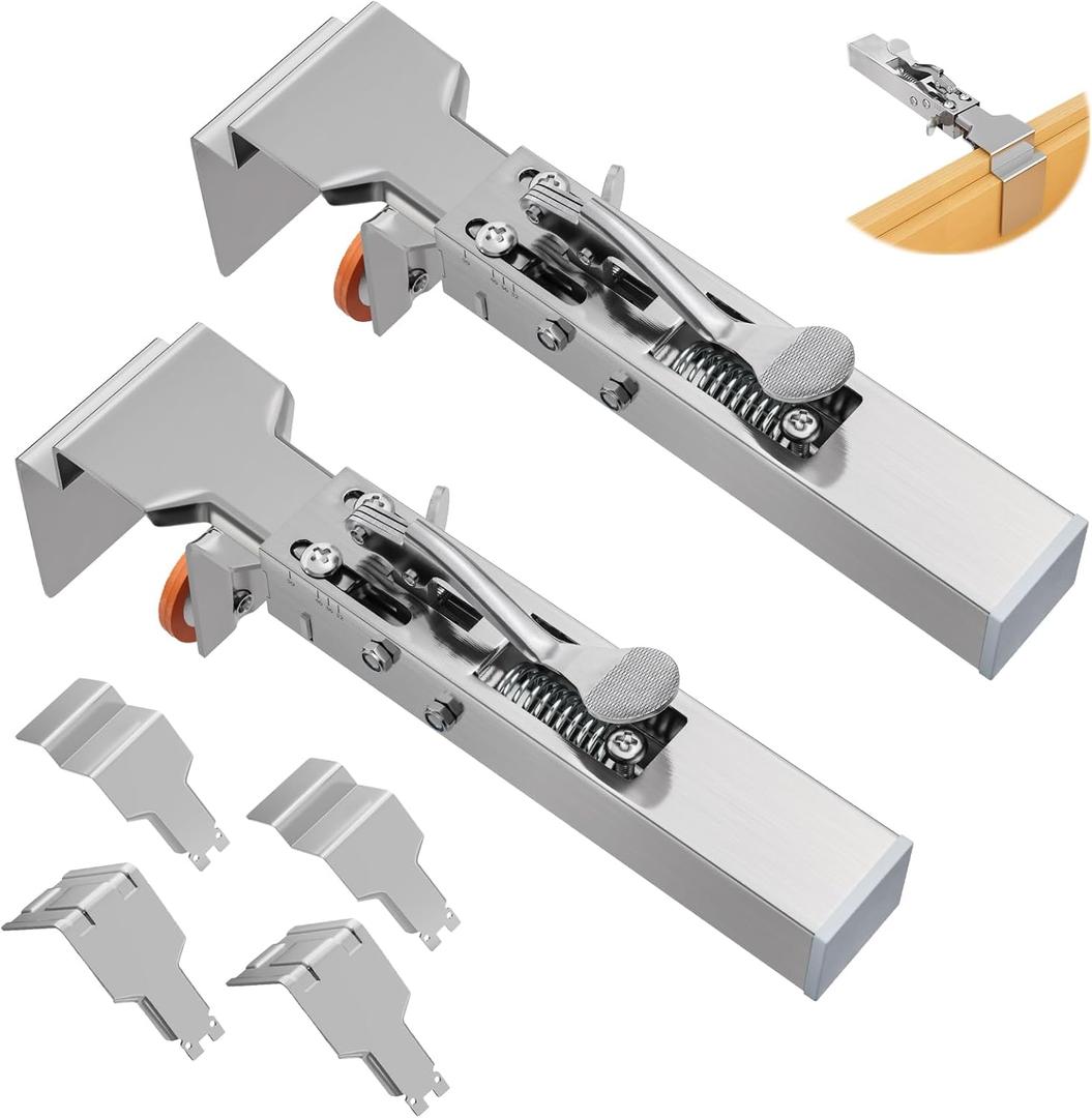 Drawer Front Installation Clamps Adjustable Drawer Fixing Clamp for Cabinet Installation Tools Drawer Front Fixing Clip, 2 Pack Efficient Drawer Face Panel Clamps