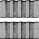 AQUANEAT 10pcs Aquarium Filter Media Bags, Fish Tank Coarse Mesh Bags with Plastic Zipper for Activated Carbon(5.5" x 8")