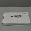 XAOHOME Wooden Pegboard, Sturdy Peg Board for WallsModular Grid Organizer, DlY Storage and Display Panels withShelves and Brass Hooks(Wainut Color)