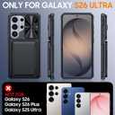 GooseBox for Samsung Galaxy S26 Ultra Case Wallet with RFID [Cards Holder][Camera Cover][Edge Raised] Full Body Shockproof Silicone Protective Phone Case for Galaxy S26 Ultra 2026 (Black)