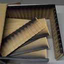 MinBoo Bamboo Marker Organizer Wooden Art Supply Storage Organizer Rack Art Markers Pens Colored Pencils Paint Brushes Stationary Organizer Holder (Black, Rack for 144 Markers)