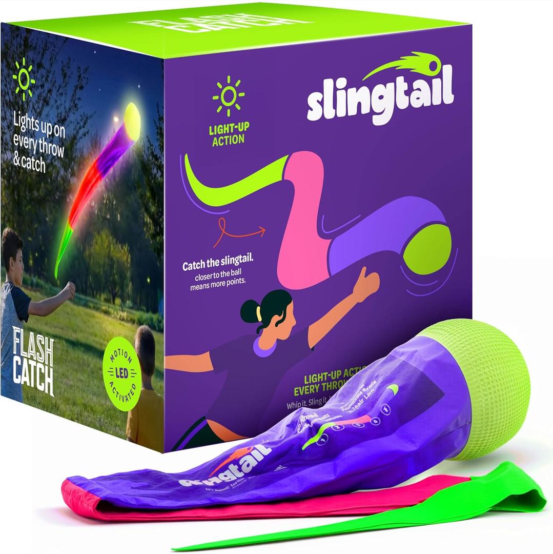 Light-up Slingtail Ball Toy - Baseball Tail Toys for Boys Ages 8 9 10 11 12 13 - Birthday Gifts for Teens - Teen Boys Gift Ideas - 12 Year Old Boy Gifts - Summer Beach Outdoor Games for Kids, Teenage