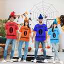 2Pcs Baby Blue Crayon Shirt Funny Gnome Cone Hats Set for Adults Women Men Crayon Halloween Costume Unisex T-Shirt