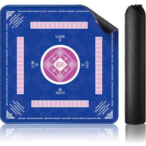 Mahjong Mat - Non-Slip, Noise Reduction, Waterproof Surface Gaming Mat 31.5''*31.5'' for Mahjong, Table, Board Games, Poker, Dominoes, 32.4 inches x 32.4 inches x 0.11 inches