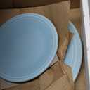 Fiesta Classic Rim 3-Piece Dinnerware Set Durable Ceramic, Lead-Safe, Dishwasher/Microwave/Oven Safe Made in USA Dinnerware - Light Blue