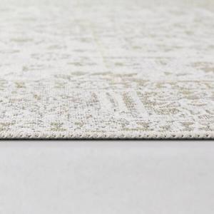 8x10 Area Rugs for Living Room, Stain Resistant Washable Rugs for Dining Room, Kitchen, Floral Vintage Non-Slip Thin Large Beige Rug