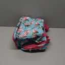 SINGER Sewing Accessories Organizer (Bag Only)  Double Layer Portable Sewing Storage Bag | 2 Detachable Pouches and 18 Compartments, Large Sewing Supplies & Crafting Carry-All (Turquoise Floral)