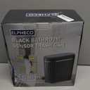 ELPHECO Black Bathroom Trash Can with Lid 2 Gallon Sensor Trash Bin, Automatic Narrow Garbage Can, Waterproof Smart Trash Can, Slim Motion Sensor Waste Bins for Bathroom, Living Room, Office