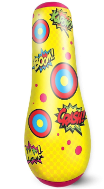 JOYIN Punching Bag for Kids, 47 Inches Kids Double-Sided Inflatable Punching Bag with Bounce-Back Action(1 Pcs)