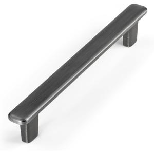 HESTIA HARDWARE 10 Pack | Antique Sliver Drawer Pulls 5 Inch Kitchen Cabinet Handles | Modern Grey Cabinet Pulls | 128mm Kitchen Cabinet Pulls, Drawer Handles and Pewter Dresser Handles (Z17.10.B)