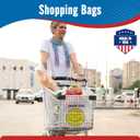 Fuxury 1000 Count Happy Smiling Face Thank You Plastic Bags (11.5 x 6.5 x 21) White, Have a Nice Day T-shirt Bags for Business, Grocery, Take Out, To Go, Retail Shopping in Bulk (Made in USA)