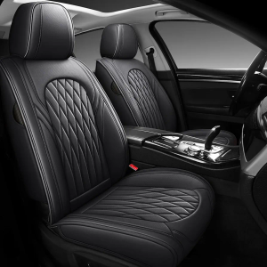 WELLDO Car Seat Covers Front Seats, Leather