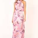 Petal & Pup Women's Amelia Halterneck Maxi Dress (M)
