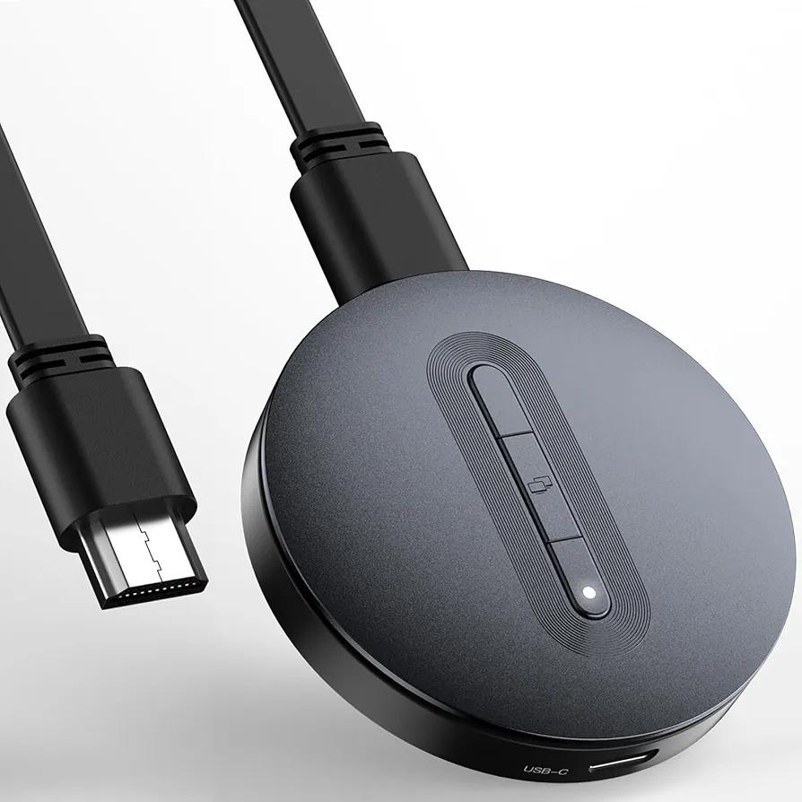 Wireless HDMI Display Dongle Adapter – Miracast Dongle, DLNA, AirPlay - Plug & Play Video/Audio Streaming from Laptop, PC, Smartphone to HDTV, Projector, Monitor