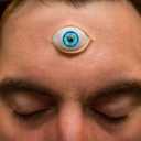 32 mm Colored Human Fake Eyeballs for Halloween Cosplay - Plastic Large Doll Eye Acrylic Party Decor Sculptures Prop 8Pcs 4 Colors (Black, Brown, Green, Blue)