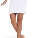 SEVEGO Women's Office Work Pencil Skirt Stretch High Waist Above Knee Length Slim Fit Mini Bodycon for Business Casual, L