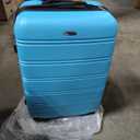 Rockland Melbourne Hardside Expandable Spinner Wheel Luggage, Turquoise, 2 Piece (20"/28")