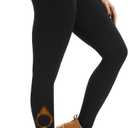 FULLSOFT Fleece Lined Leggings Women with Pockets - High Waisted Thermal Warm Yoga Pants for Winter Hiking Workout (Small-Medium, 01-black)