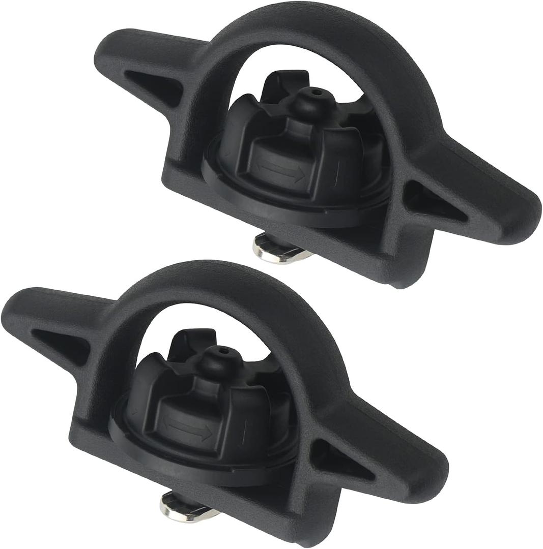 APPERFiT Bed Cleat Tie Down Anchor for Truck Bed Rail System 2pcs Compatible with 2005-2024 Toyota Tacoma Tundra Cargo Bed Accessories Parts PT278-35160 Striker Luggage Holders