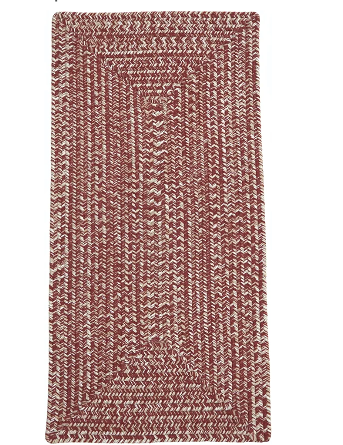 Colonial Mills Macon Tweed Runner - Vermelho torrado, 76,2 cm x 2,3 m 30"x0.90"