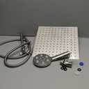 12" Square Shower Head With Holdable Smaller Round Head