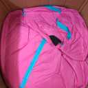 Pink Bounce House with Slide,Indoor Bouncy House for Kids 3-8,Inflatable Obstacle Course with Blower,Jumping Castle with Air Ball Pit