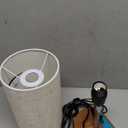 Bedside Lamp with Charging Station 74W2*3.94ft Retractable Cords & 2 USB Ports, 3 Way Dimmable Touch Lamps for Nightstand with LED Bulb, Desk Lamp with Charger for iPhone, iPad, Wood Base (Grey-Wood Grain)