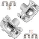 Rear Brake Caliper Set Right + Left Assembly w/Bracket 19B6456 19B6457 Compatible for Hyundai Sonata 2011-2015 Compatible for Kia Optima 2011-2015 (Set of 2)