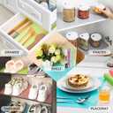 16Pcs Refrigerator Mats, Waterproof Non-Slip EVA Refrigerator Liner Pads Drawers Shelves Cabinets Storage Kitchen and Placemats-B-16-1
