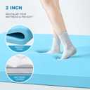 MASVIS Queen Size Dual Layer 4 Inch Memory Foam Mattress Topper, 2 Inch Cooling Gel Memory Foam and 2 Inch Pillow Top Mattress Pad Cover for Back Pain, Medium Support