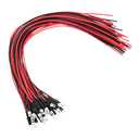 PATIKIL 3mm LED Diode Light, 24 Pcs 9-12V DC Pre Wired Mini LED Lights Bulb Light-Emitting Lamp for RC DIY Indicator Lighting, Cold White Light