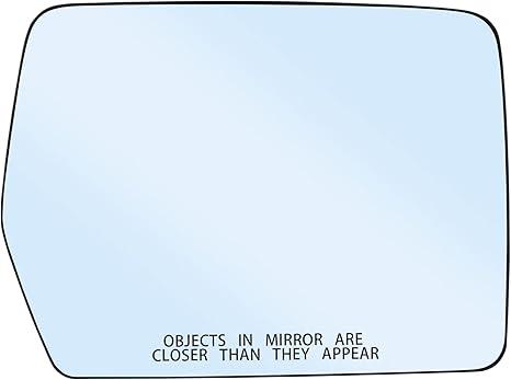 New Passenger Right Side Heated Mirror Replacement for 2004-2014 Ford F150 Mirrors - Side View Heated Convex Mirror Glass with Rear Holder 4L3Z-17K707-DA