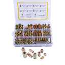 170 PCS Threaded Inserts for Wood Assortment Kit - 10 Sizes (1/4"-20, 5/16"-18, 3/8"-16) with M6/M8/M10 Hex Wrenches - Steel Inserts for Furniture Screws, Wood Furniture & Cabinet
