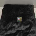 Waterproof Pet Blanket, Liquid Pee Proof Dog Blanket for Sofa Bed Couch, Reversible Sherpa Fleece Furniture Protector Cover for Small Medium Large Dogs Cats, Black Medium57" x 40"
