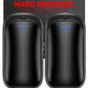 2 Pack Hand Warmers Rechargeable, Portable Electric Hand Warmers Reusable, USB 2 in 1 Handwarmers, Outdoor/Indoor/Warm Gifts for Men Women Kids