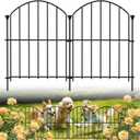 30 Pack Decorative Garden Fence Panels, 17in(H) x 31.5ft(L), Rustproof Metal No Dig Fence, Animal Barrier for Dogs & Rabbits, Anti Digging Fencing for Flower Bed Edging, Yard, Patio & Outdoor