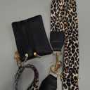 XANGNIER Clip and Go Strap for Phone with Wallet Crossbody,Phone Strap with Zippered Wallet, Adjustable Anti Theft Cellphone Lanyard for Women, Cellphone Chain Accessories,Leopard