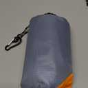 Orga'Neat Pocket Picnic Blanket, Sandproof Lightweight Pocket Camping Tarp, 55x 79 Foldable & Fits into Small Bag, Water Resistant Washable Quick Dry Compact Beach Mat for Outdoor Recreation (Grey/Orange)