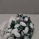 Vintage C9 LED Christmas Lights Outdoor, 50 Feet C9 String with 50 Shatterproof Matte Bulbs, Connectable Waterproof Tree Lights for Holiday Roofline, Backyard Garden Decor, Warm White