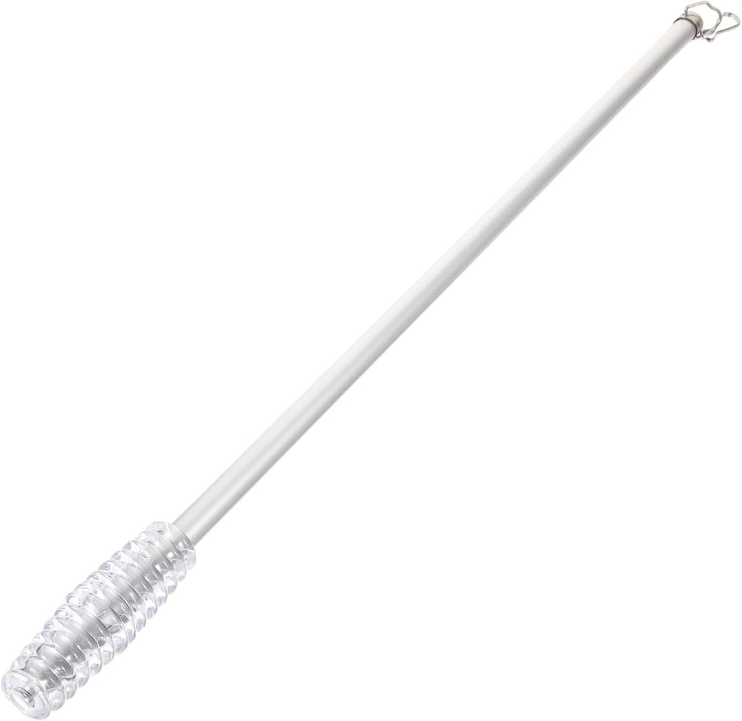 Gold Silver Curtain Rods 50cm Drapery Wand Small Manual Pull Rod for Windows