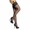 Shibue Hold Ups Hosiery (Fishnet) (Black)