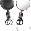 Scooter Rear-view Mirror Compatible with Ninebot by Segway All KickScooters MAX G30 G2 G3 ZT3 Pro GT3 F3 E3(Except Air T15), Adjustable Wide-Angle Vision Rearview Mirrors Original Accessories 2-Pack