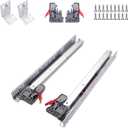 6 Pairs 18 Inch Undermount Soft Close Drawer Slides Full Extension Ball Bearing Hidden Rails with 3D Adjustable Locking Devices and Brackets