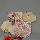 36 Pcs Christmas Tree Ornaments Set Christmas Candies Round Lollipop Gingerbread House Flat Train Donut Cake Wood Peppermint Wood Ornaments for Xmas Tree Party Supplies (Cute)