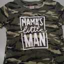 LOTUCY Mom and Son Matching Outfits Mama and Mama's Litter Man Print Shirts Cute Mom and Son Valentine's Gifts, Size 18-24 Month